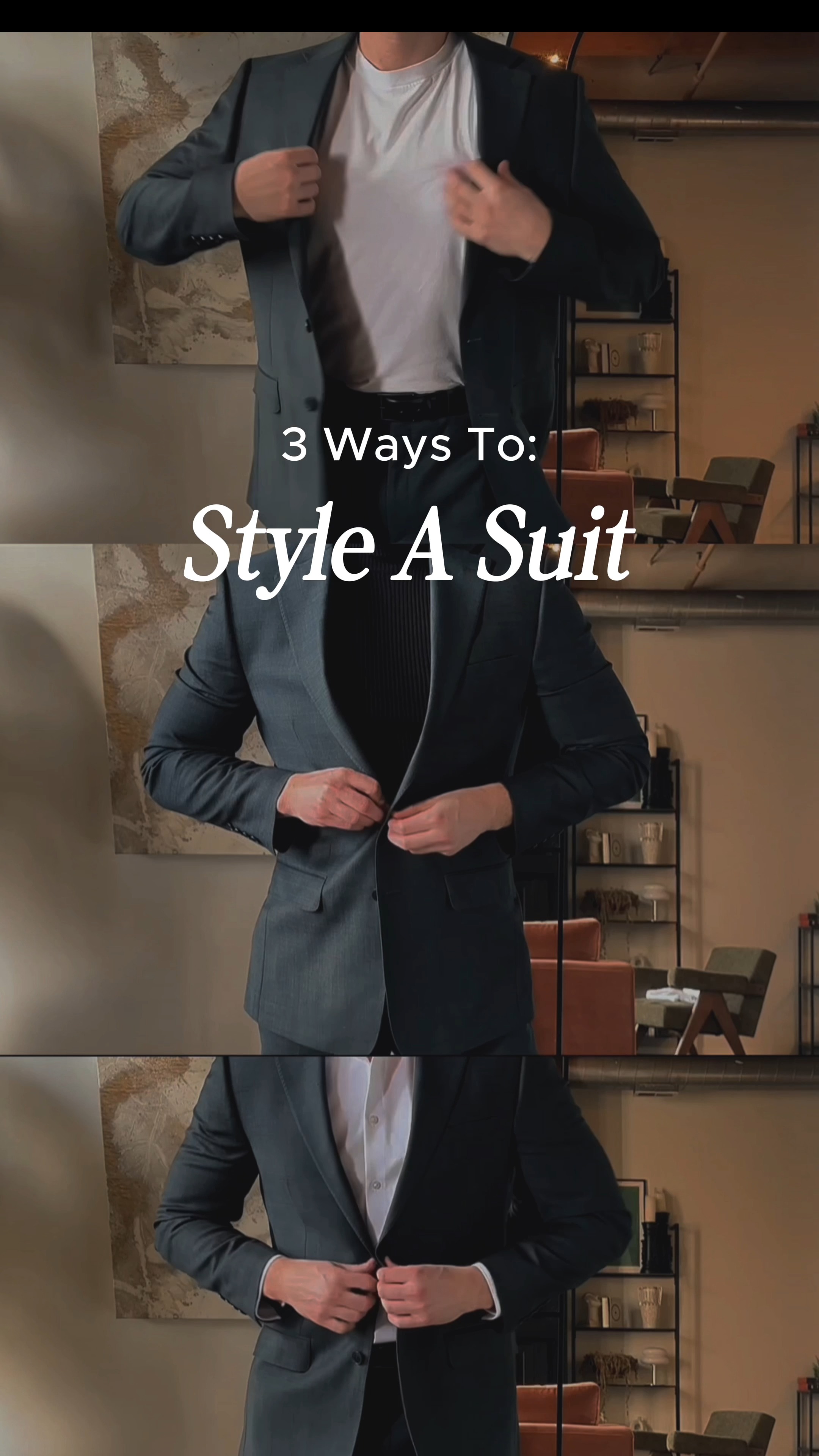 Hard to pick a favorite way to style a suit, but we’d say option number two