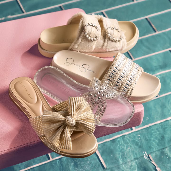 Pretty straps, pastel tones, and just the right amount of summer sparkle—say hello to your new seasonal staples