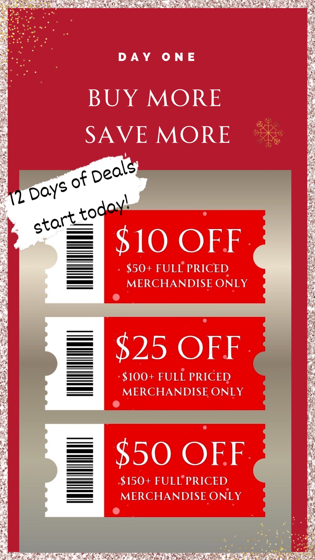 ✨ Our 12 Days of Deals starts TODAY!
