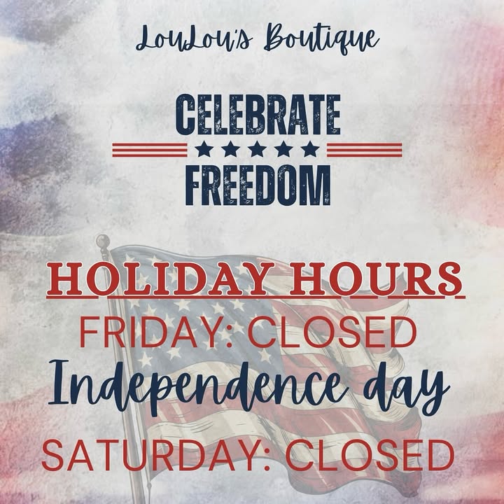 This week we will be closed Friday & Saturday!